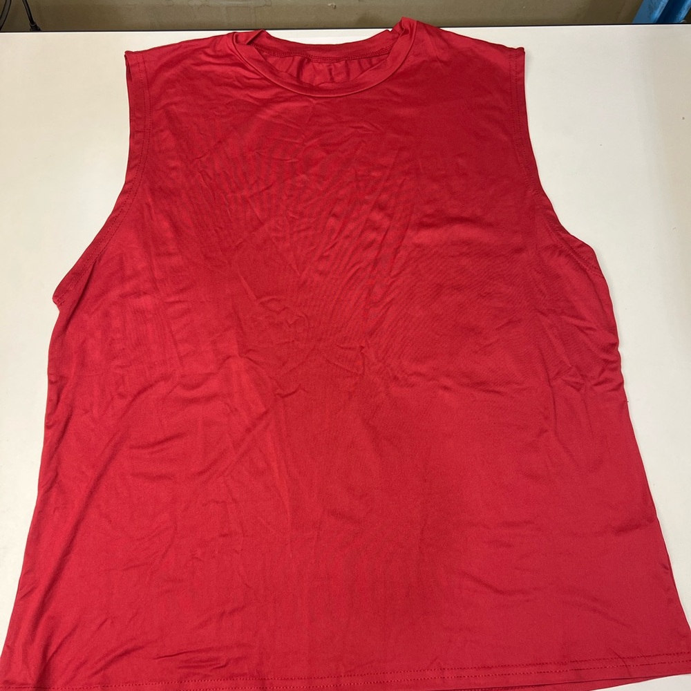 Sleeveless Red Top